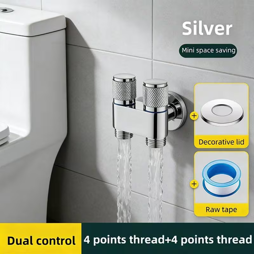 ✨2 in 1 Double Switch Outlet Angle Valve