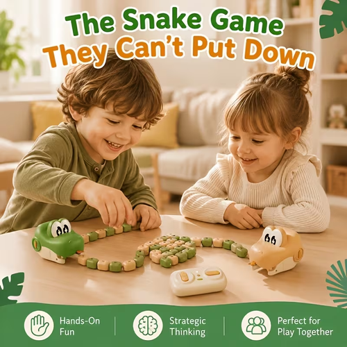 Remote Control Snake Toy for Kids | Magnetic Snake Game with Modular Blocks | STEM Learning Toy for Boys & Girls Real‑Life Snake Game | Ditch The Phone For Fun Outdoor Play