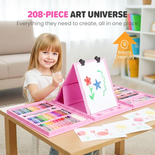 🎨35% OFF!✨ Deluxe 6-in-1 Art Creativity Set - Includes Drawing Tools & 12 Colors for Kids' Creative Development 🧑‍🎨🌟