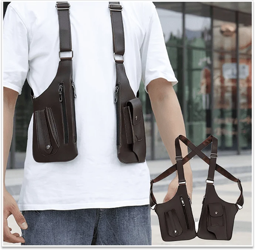 49% OFF🎒Men's Anti-Theft Multi-Pocket Double-shoulder Tactical Bag