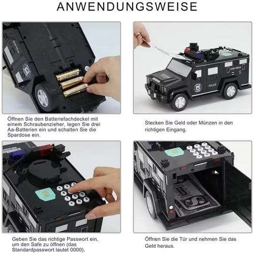 50%off- Armored Car Money Saving Box, Electronic Piggy Bank for Boys & Girls
