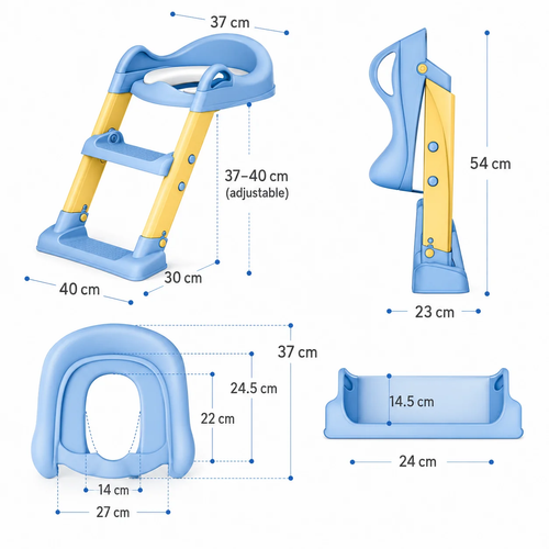 LIMITED-TIME50% OFF! Noa Nest Foldable Potty Training Ladder Seat
