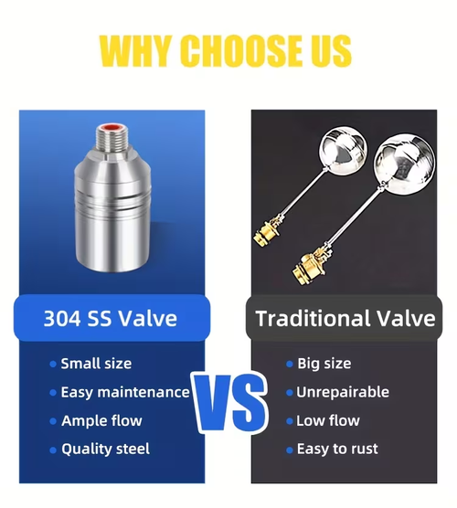 304 stainless steel fully automatic water level control float valve