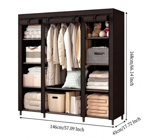 🧥🔩Tool-Free Portable Fabric Closet | Extra Closet Space, No Drilling