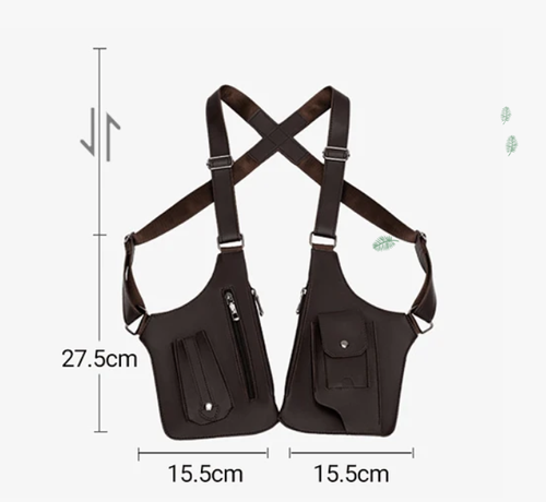 49% OFF🎒Men's Anti-Theft Multi-Pocket Double-shoulder Tactical Bag