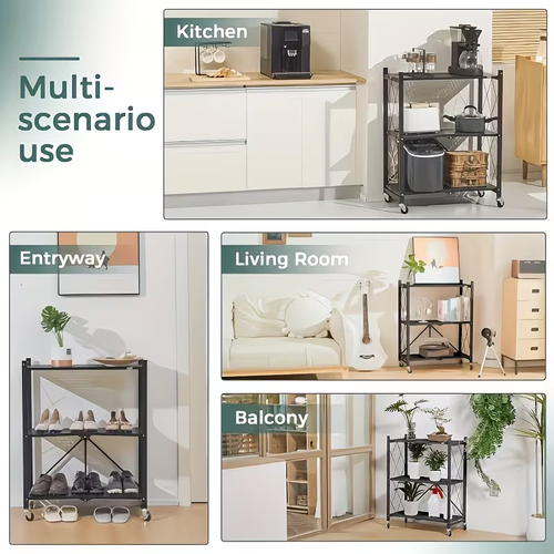 4-Tier Foldable Storage Rack