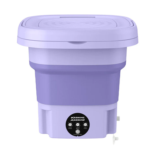 9-liter Mini Portable Folding Washing Machine, Equipped with Fully Automatic, Semiautomatic, Rotary Drying