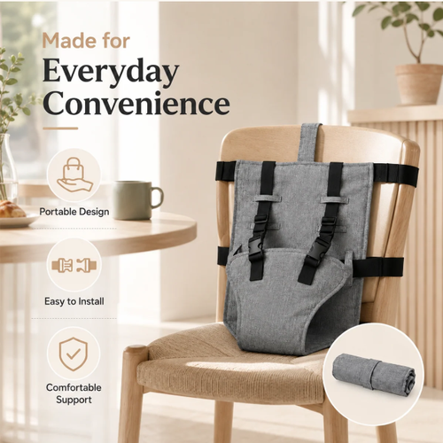 👶Baby Chair Harness Strap – 5-Point Safety & Travel-Ready Design