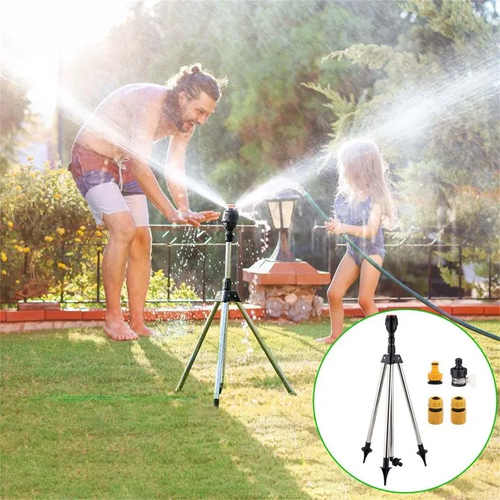 🔥🚁💧Rotating Irrigation🌾Tripod Telescopic💖 Support Sprinkler Set🌾🌱👇