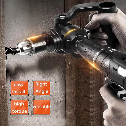Multifunctional 90 Degree Right Angle Drill Bit Chuck Adapter Generic Right Angle Drill Attachment