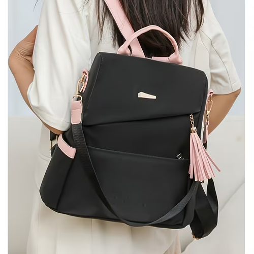 Fashion Women's Anti-Theft Backpack - Stylish Soft, Spacious Design, Trendy Casual Women's Backpack, Lightweight and Suitable for Travel and Commuting, Features Adjustable Shoulder Straps and Zipper Closure