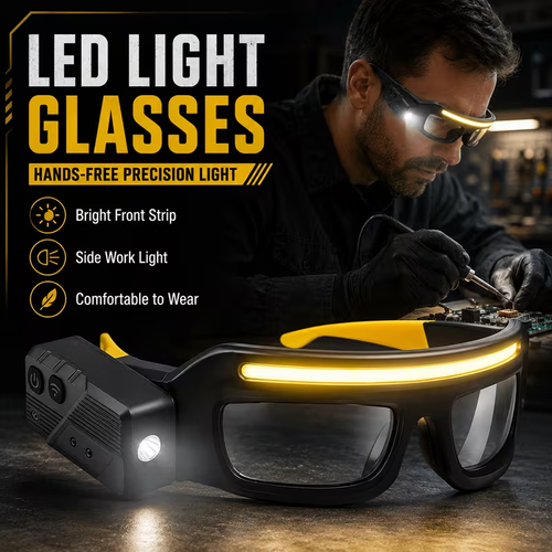 ⏳Limited-time 50% off⏰Rechargeable LED Glasses Headlamp