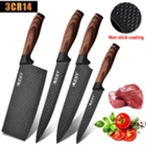 🔥 50% OFF✨6 Pieces Premium Non-Stick Kitchen Knife Set | Full Kitchen Cutting Tools with Gift Box