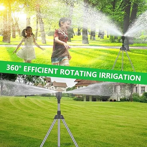 🔥🚁💧Rotating Irrigation🌾Tripod Telescopic💖 Support Sprinkler Set🌾🌱👇