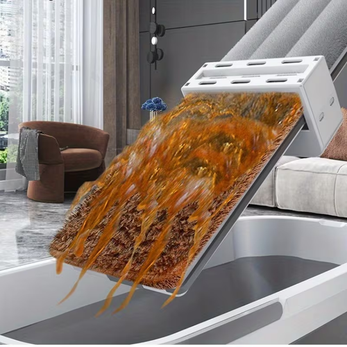 Hands-free flat mop and foldable multi-purpose bucket