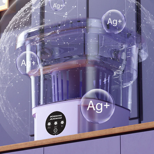 9-liter Mini Portable Folding Washing Machine, Equipped with Fully Automatic, Semiautomatic, Rotary Drying