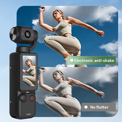 Pocket Handheld Vlog Camera | 4K HD Pocket Action CameraIncludes a 32GB memory card.