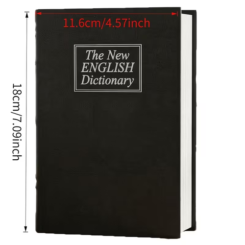 2026 NEW ARRIVAL Simulated Book Safe, Combination Book-style Cash Lock Box, Secret Hidden Storage Box