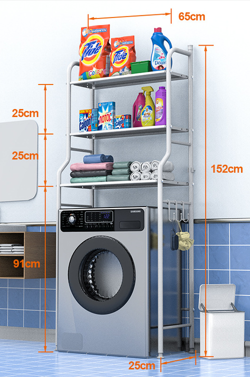 No-Drill Bathroom & Laundry Organizer Shelf