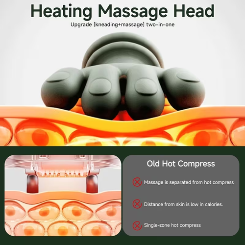 Say Goodbye To Neck Pain! Heated Neck Massager