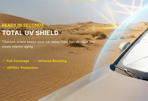 🔥Last Day 50% OFF - 2026 Upgraded Car Windshield Sun Shade Umbrella