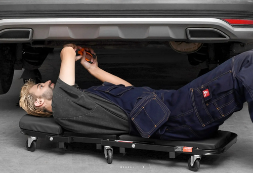 2 in 1 Convertible Mechanics Creeper & Rolling Workshop Stool