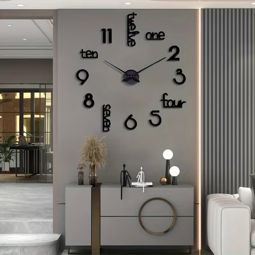 New 3D Mirror Acrylic Wall Clock