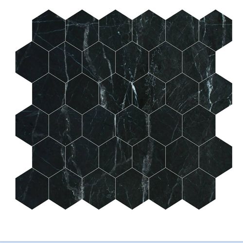 ST LAURENT MARBLE MOSAIC HEXAGON TILES North Carolina North Dakota Ohio Oklahoma Oregon Pennsylvania Rhode Island