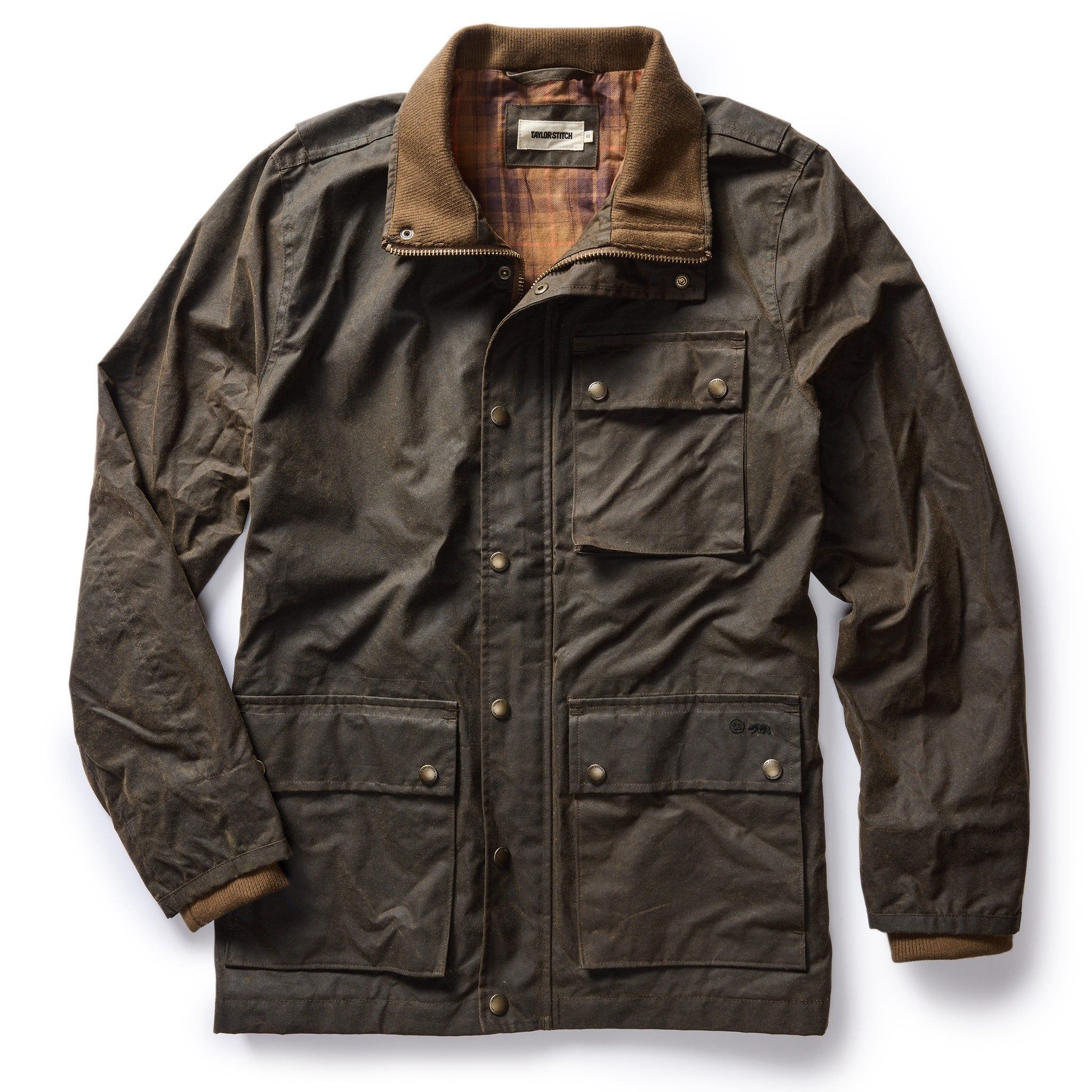 Wvrer Clutch Jacket in Soil Waxed Canvas