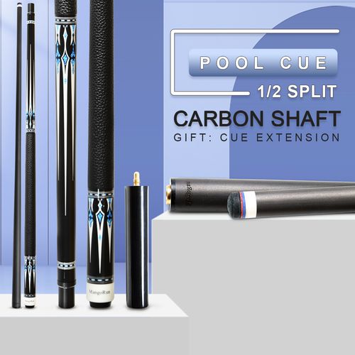 Carbon Fiber Pool Cue Stick 12.5mm Cue Tip