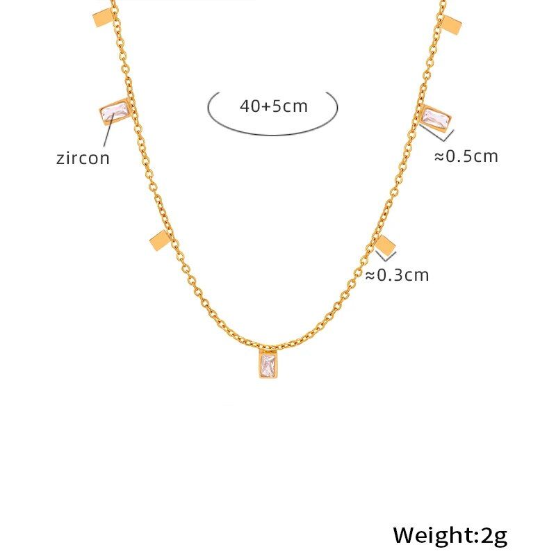 Fashion Pendant Necklace Punk Unique Round Necklace Collarbone Chain For Women Jewelry Y2k Accessories