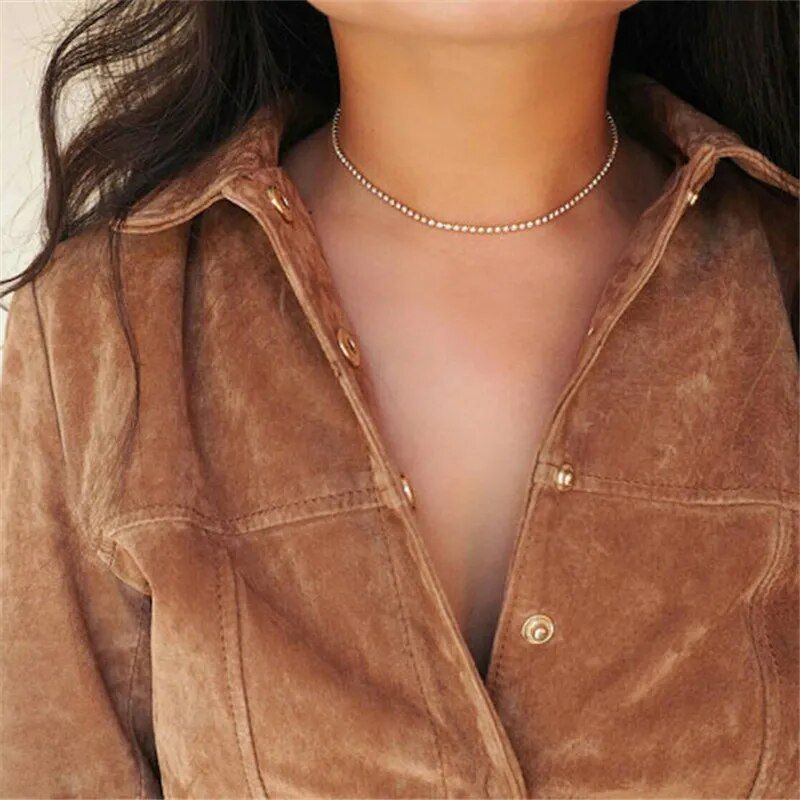 Fashion Jewelry Accessories Luxury Rhinestone Choker Necklace For Women Temperament Collar Mujer Necklace Birthday Gifts