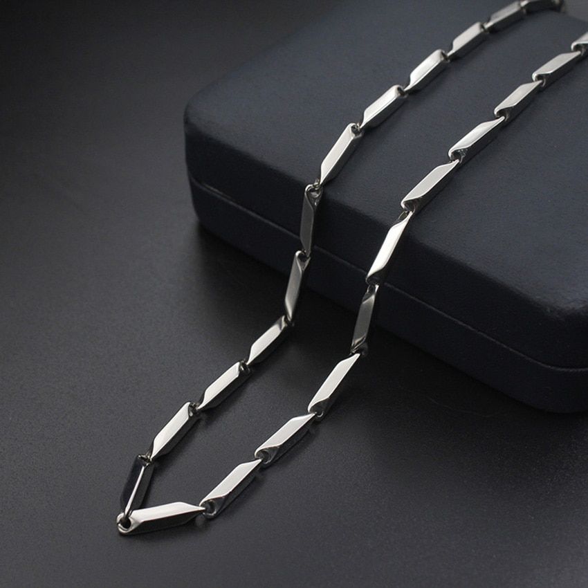 Fashion High-end New Titanium Steel Necklace Melon Chain Stainless Steel Chain Men And Women Fashion Necklace Gift Hot Sale