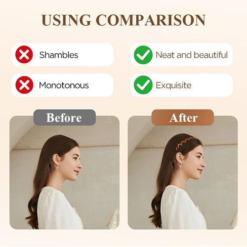 Wavy Shark Tooth Comb Headband