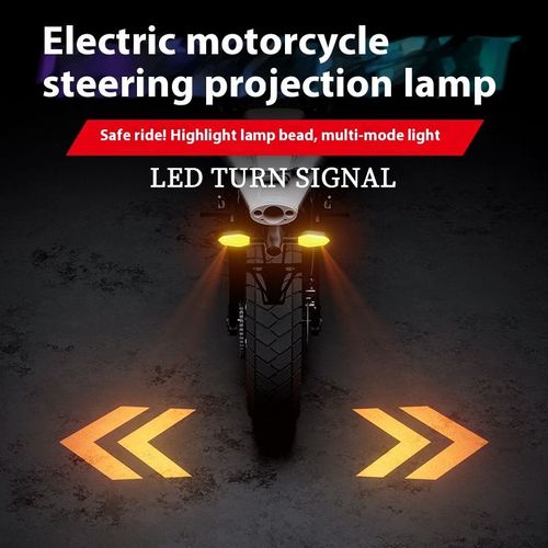 Motorcycle LED Projection Turn Signal ✨Colorful Ground Warning Light 🌈