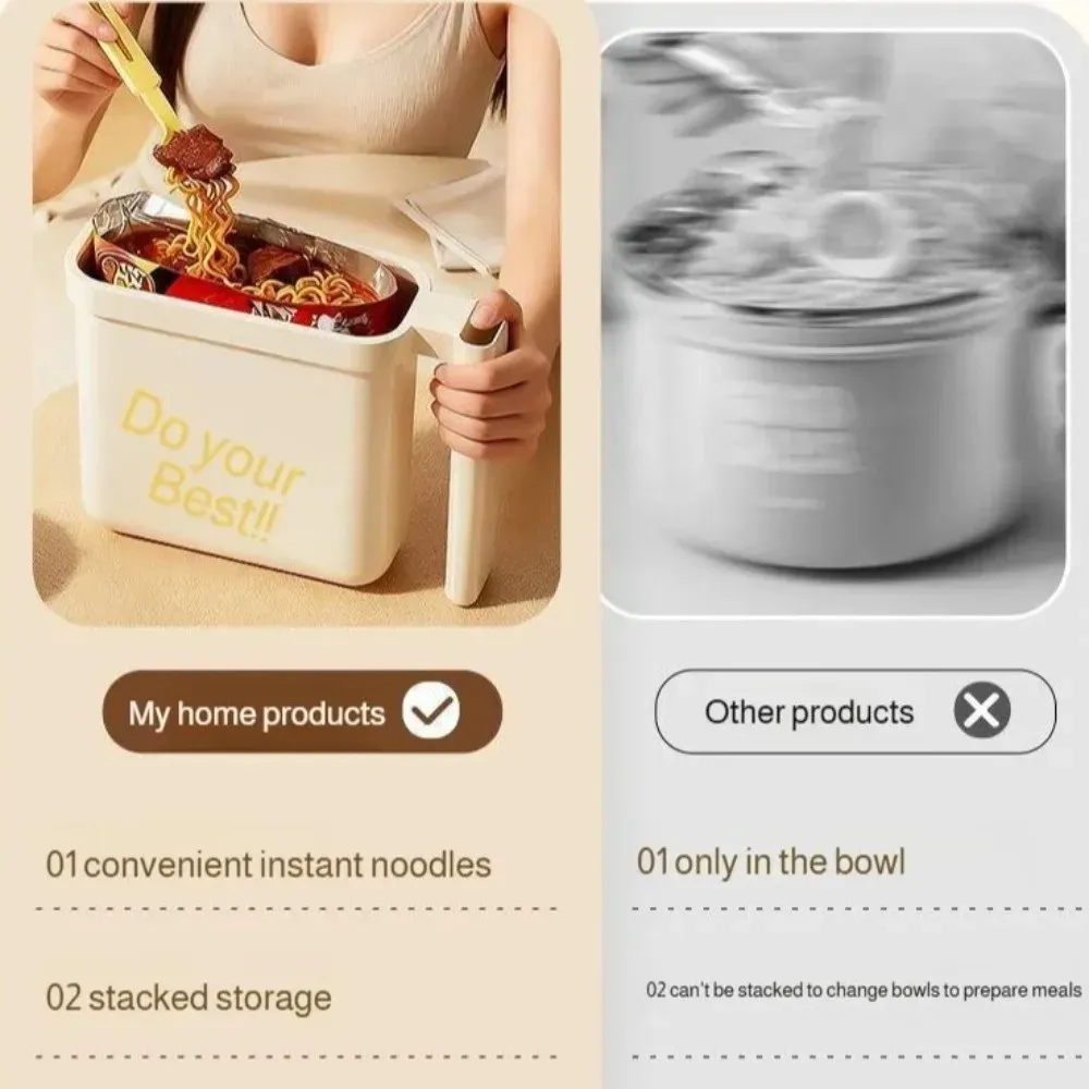 Quick Meal Ramen Bowl with Fork