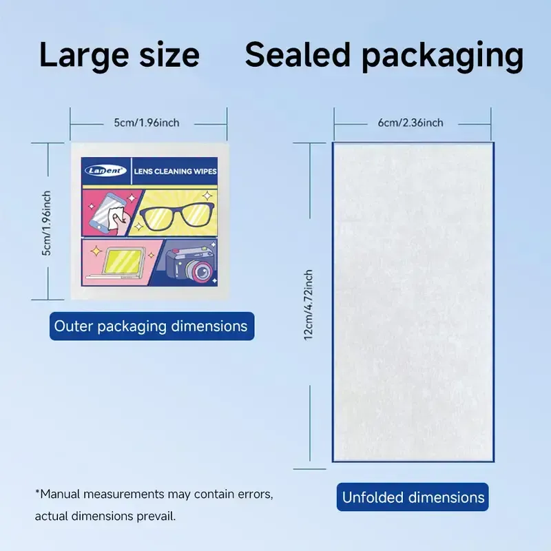 2-in-1 Lens & Screen Cleaning Wipes