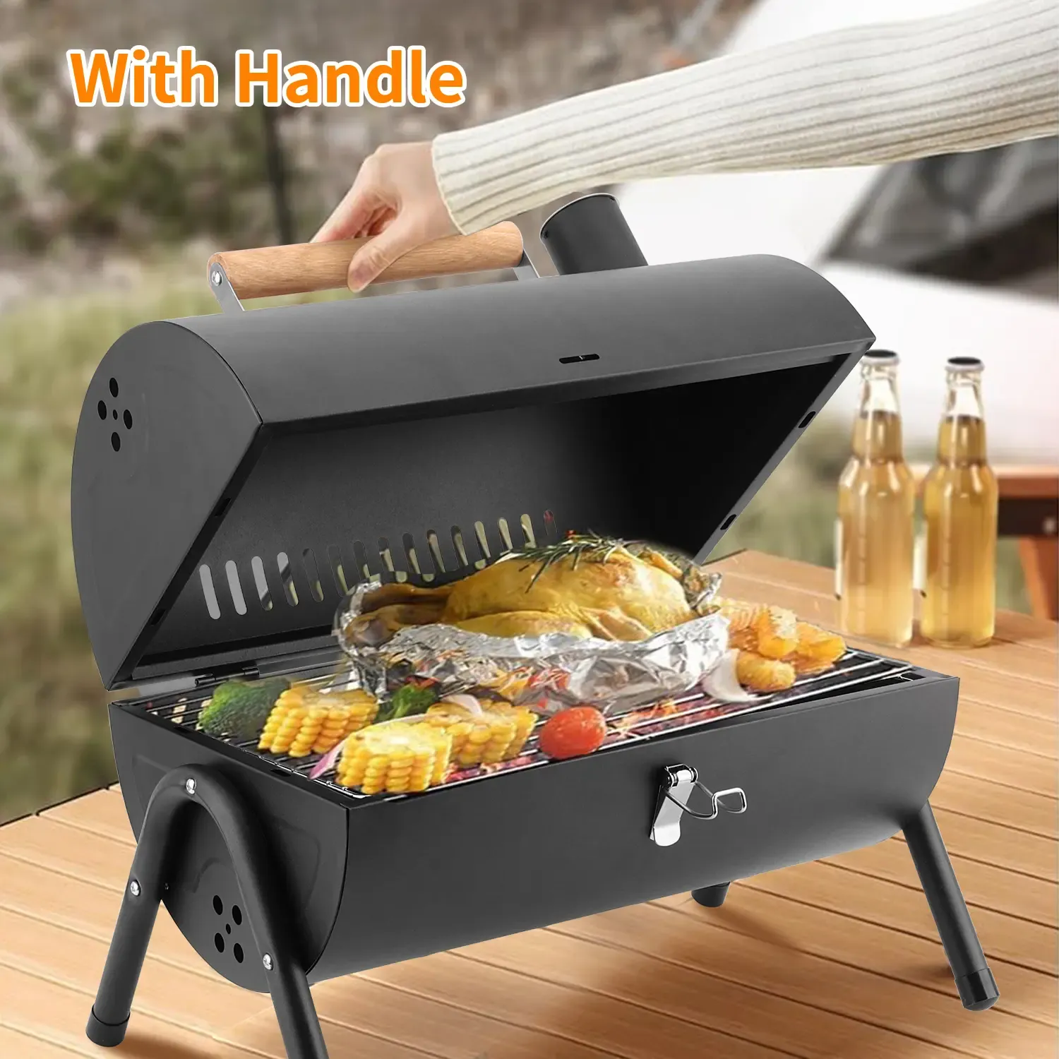 Portable Charcoal BBQ Grill in Ghana | Double-Sided Outdoor Grill