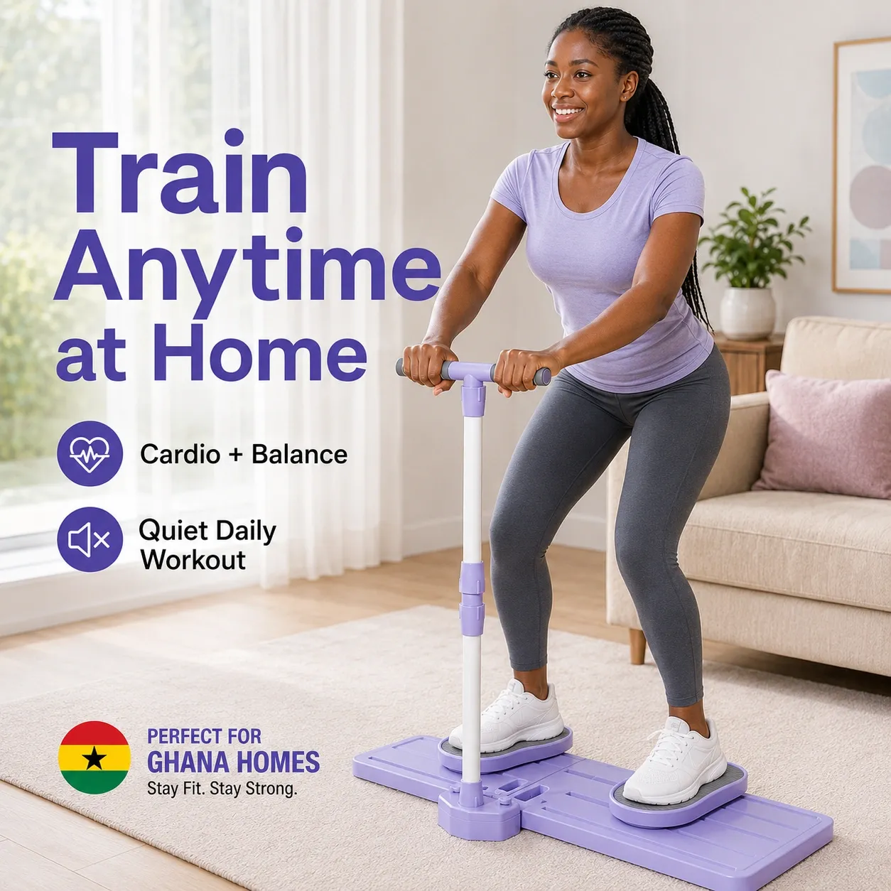 🔥Last day OFF🔥Ski Fitness Trainer Machine ⛷️Home Cardio Leg Workout Exercise Trainer