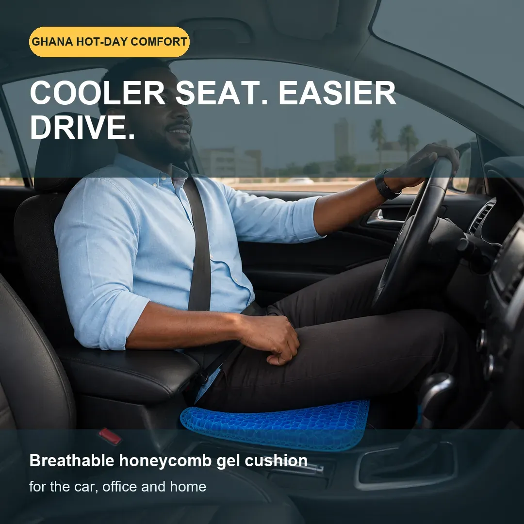 Cooling Honeycomb Gel Seat Cushion for Car and Office Ghana