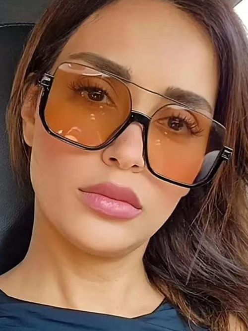 Unisex Blue Light Blocking Aviator Sunglasses - Vintage Metal Frame