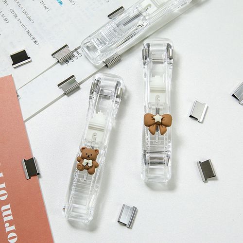 Reusable Push Clipper Stapler