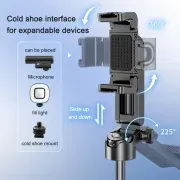 Pro Mini Bluetooth Quadripod with LED Light