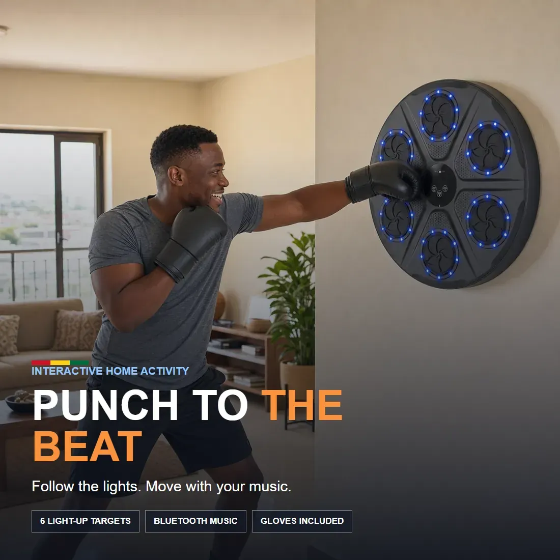 6-Target Music Boxing Machine