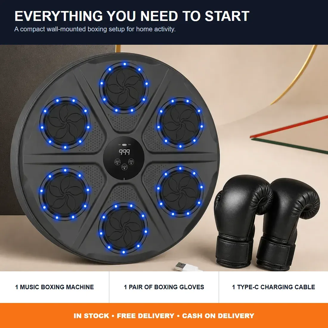 6-Target Music Boxing Machine