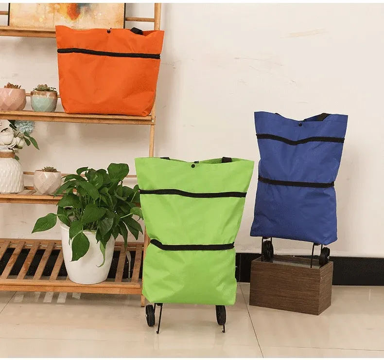 Foldable Shopping Cart with Wheels