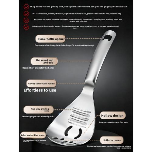 Multipurpose Stainless Steel Grinding Spoon