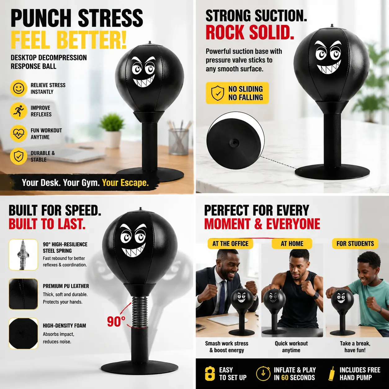 Desktop Reflex Boxing Ball