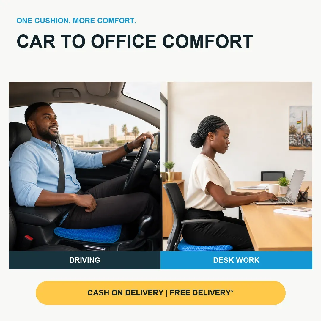 Cooling Honeycomb Gel Seat Cushion for Car and Office Ghana