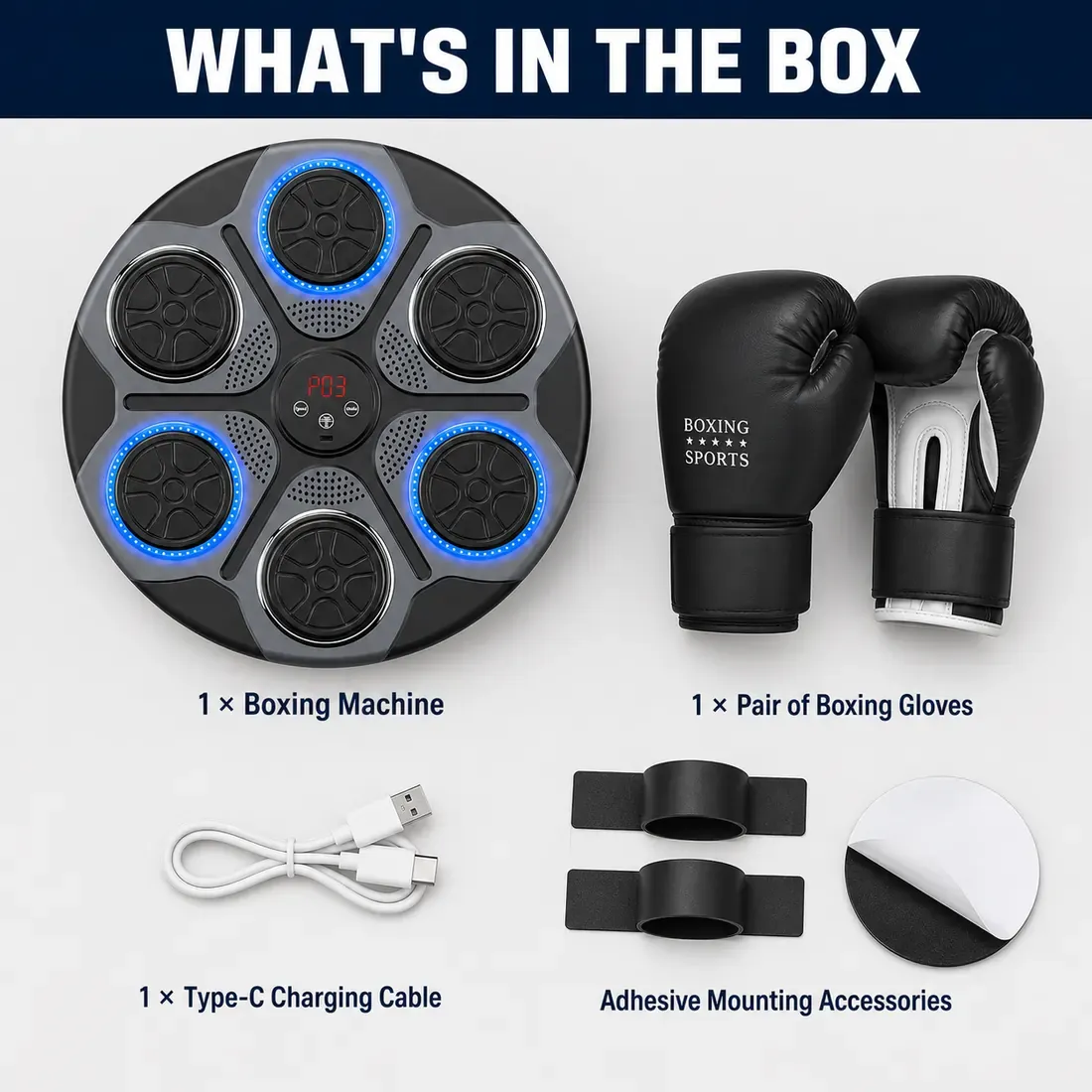 Buy a Music Boxing Machine, Get a Desktop Boxing Ball FREE